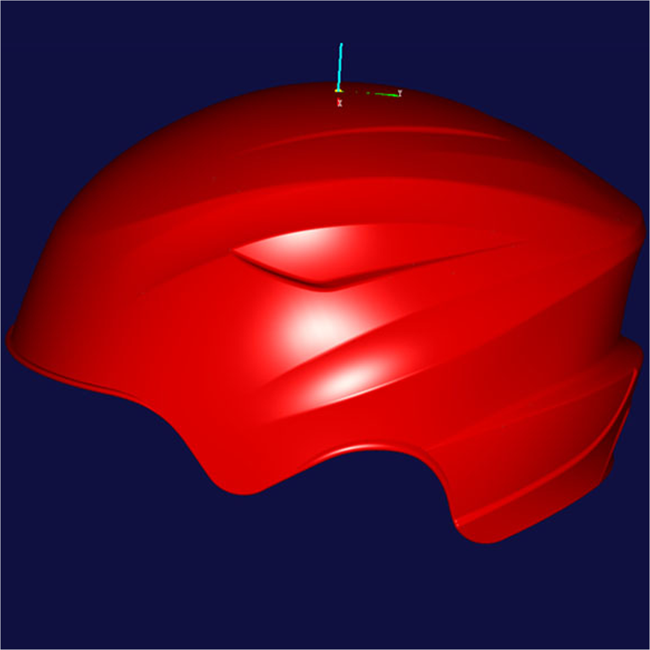 紅色流線型工業(yè)產(chǎn)品模型