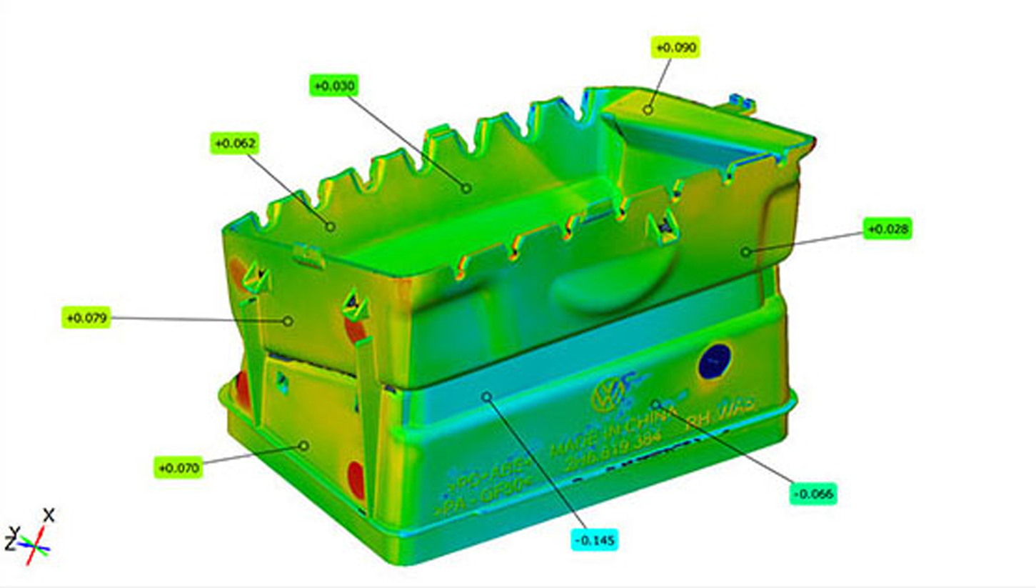 綠色網(wǎng)格狀工業(yè)零件檢測模型